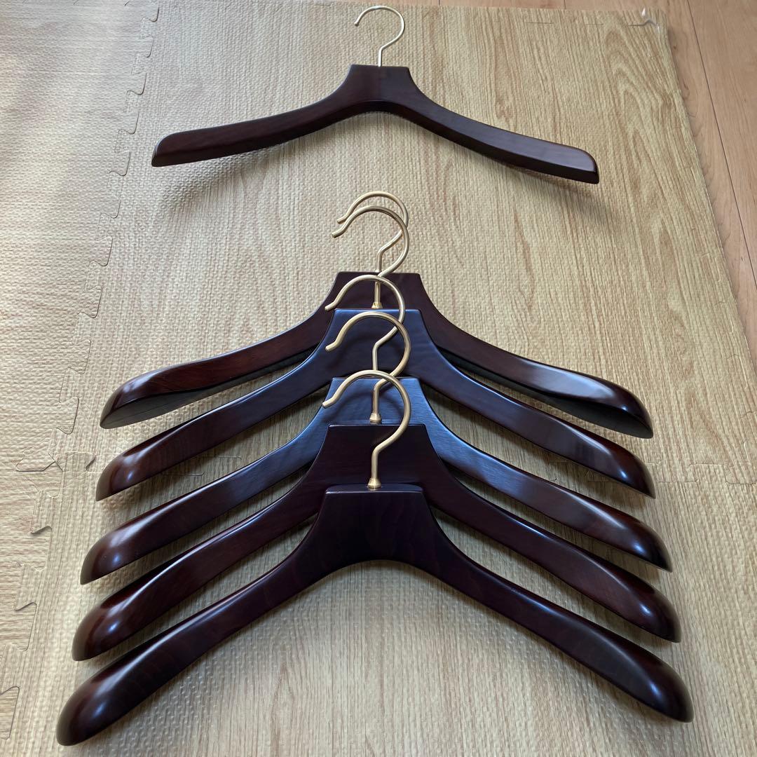 ナカタハンガー6本　中田ハンガー　スーツハンガー コート　シャツ　AUT-05N