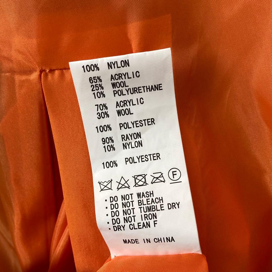 367【美品】 G.V.G.V レースアップ MA-1 ロングコート リボン