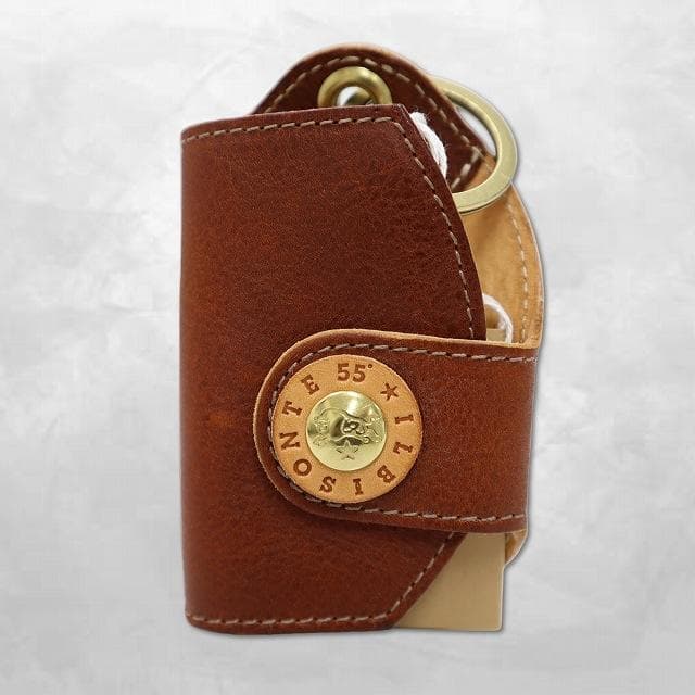 イルビゾンテ 2025AW 55周年 レザー キーケース BROWN(ブラウン)