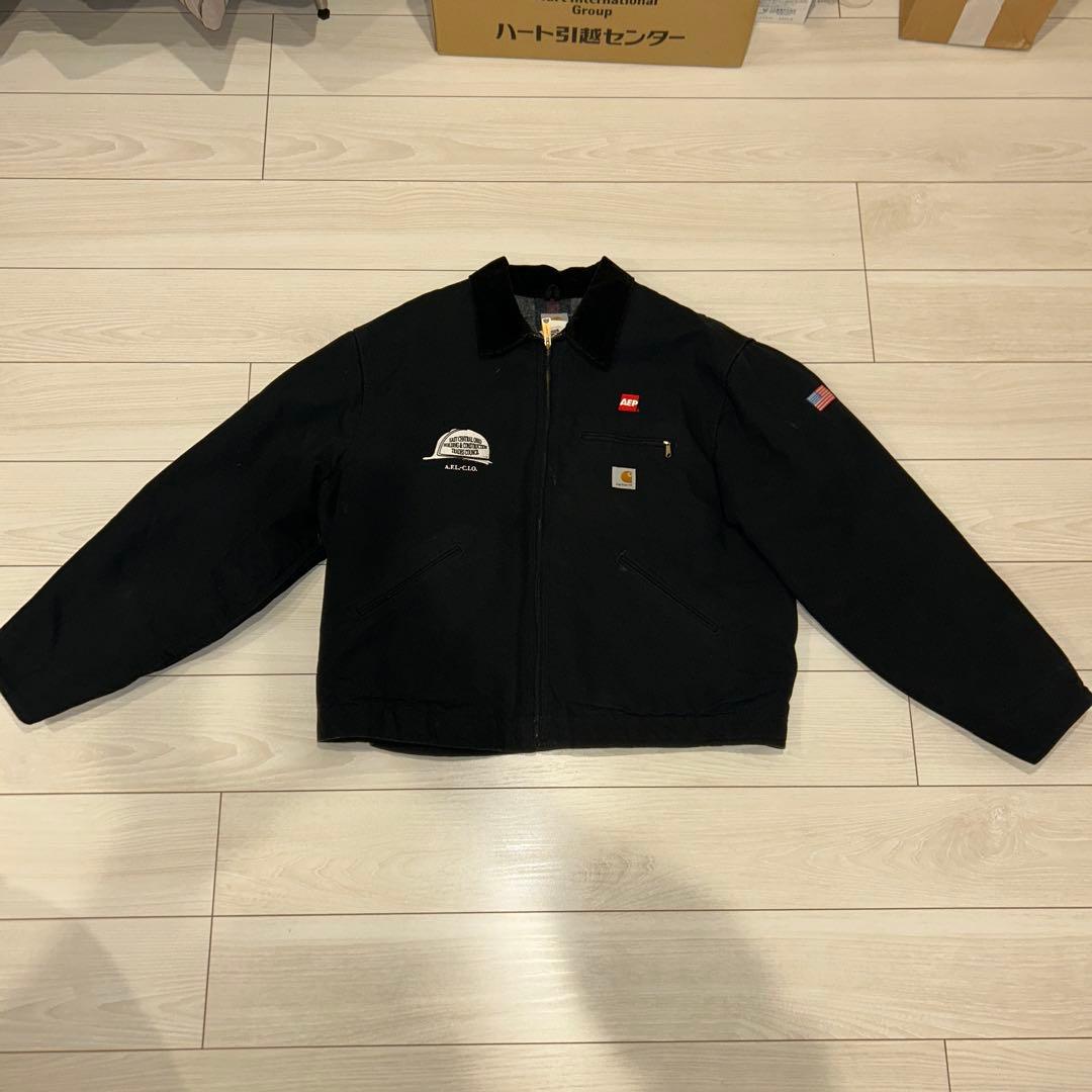 カーハート　デトロイトジャケット　ブラック　USA製