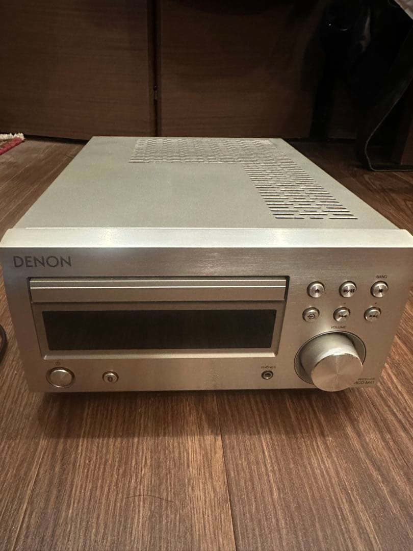 ジャンク　DENON RCD-M41 シルバー ミニコンポ
