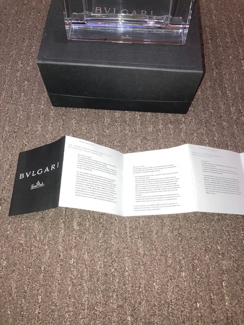 BVLGARI クリアアクリルフォトフレーム ボックス付き