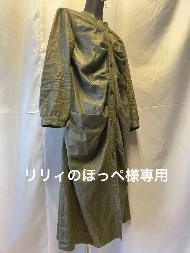 (57)✝更に値下げしました‼️（大幅値下げ‼️）カーキーワンピース