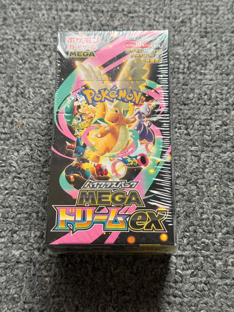 ポケモンカードゲームMEGAドリームex1BOXシュリンク付き
