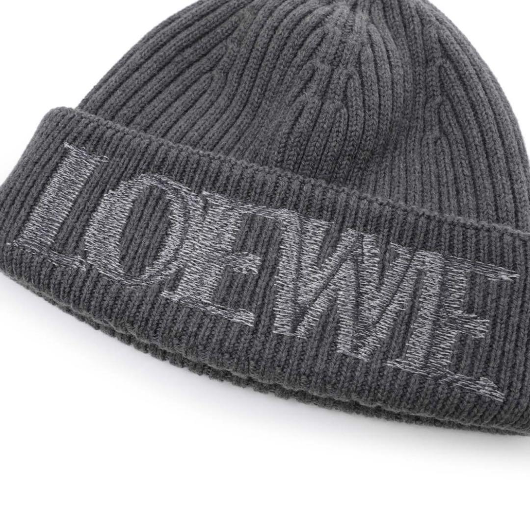 LOEWE ビーニー　ロエベ　ダークグレー　ニットキャップ