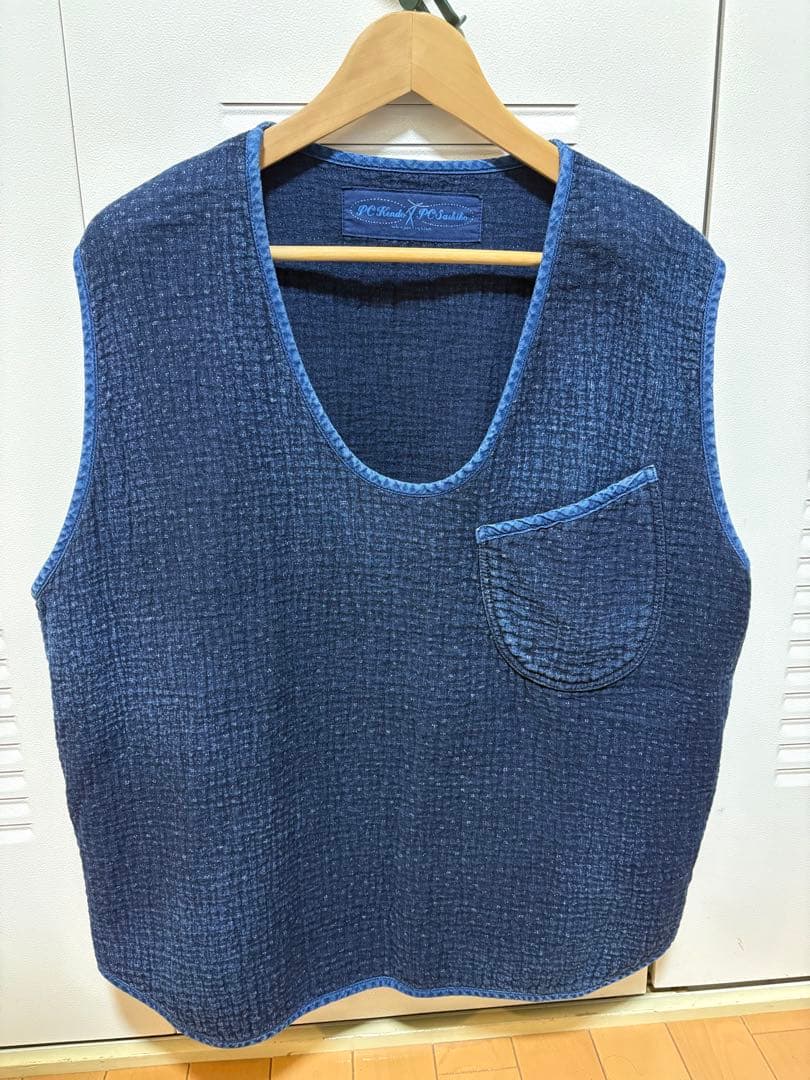 トップス Porter Classic NEW SASHIKO PULLOVER VEST