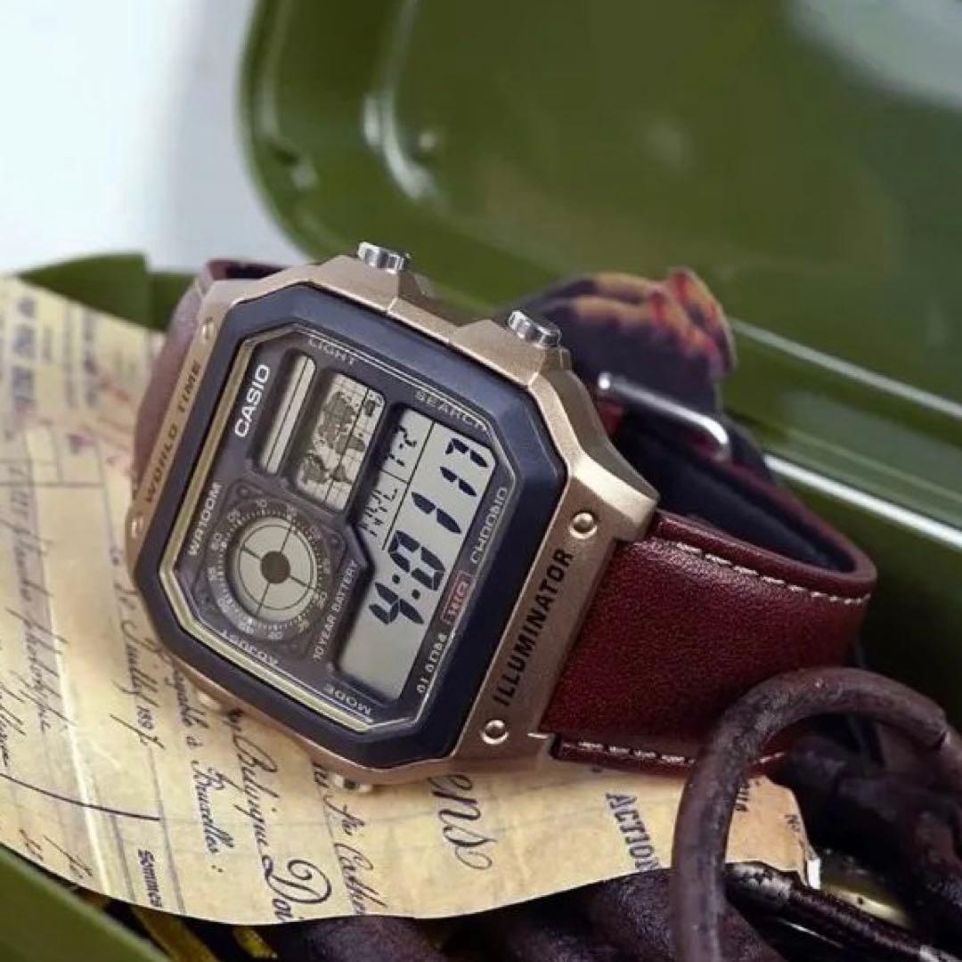 カシオ デジタル腕時計 新品　世界48都市ワールドタイム対応　国内未発売モデル
