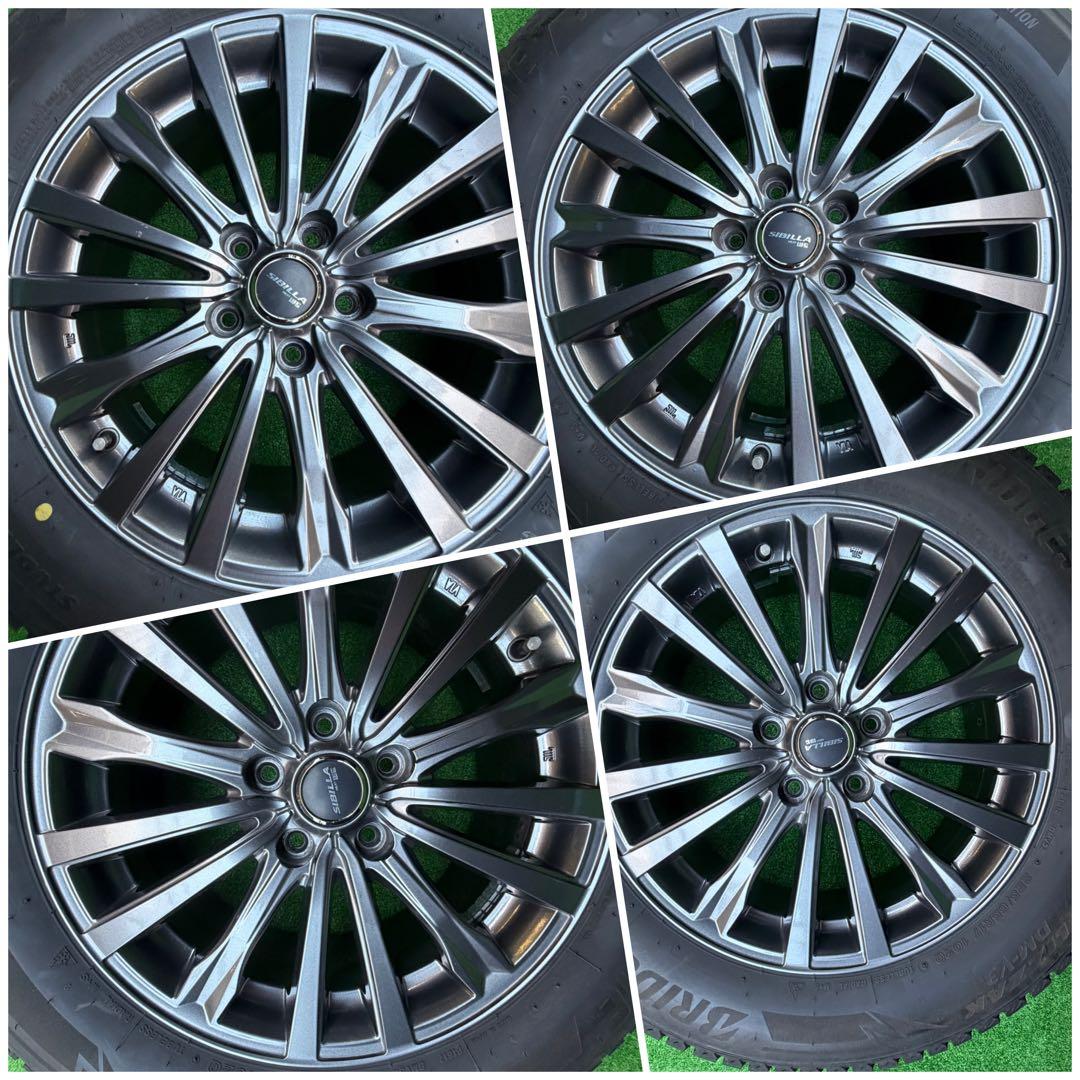 送料込24年製225/65R17ブリヂストンBLIZZAK VRX2ホイール5穴