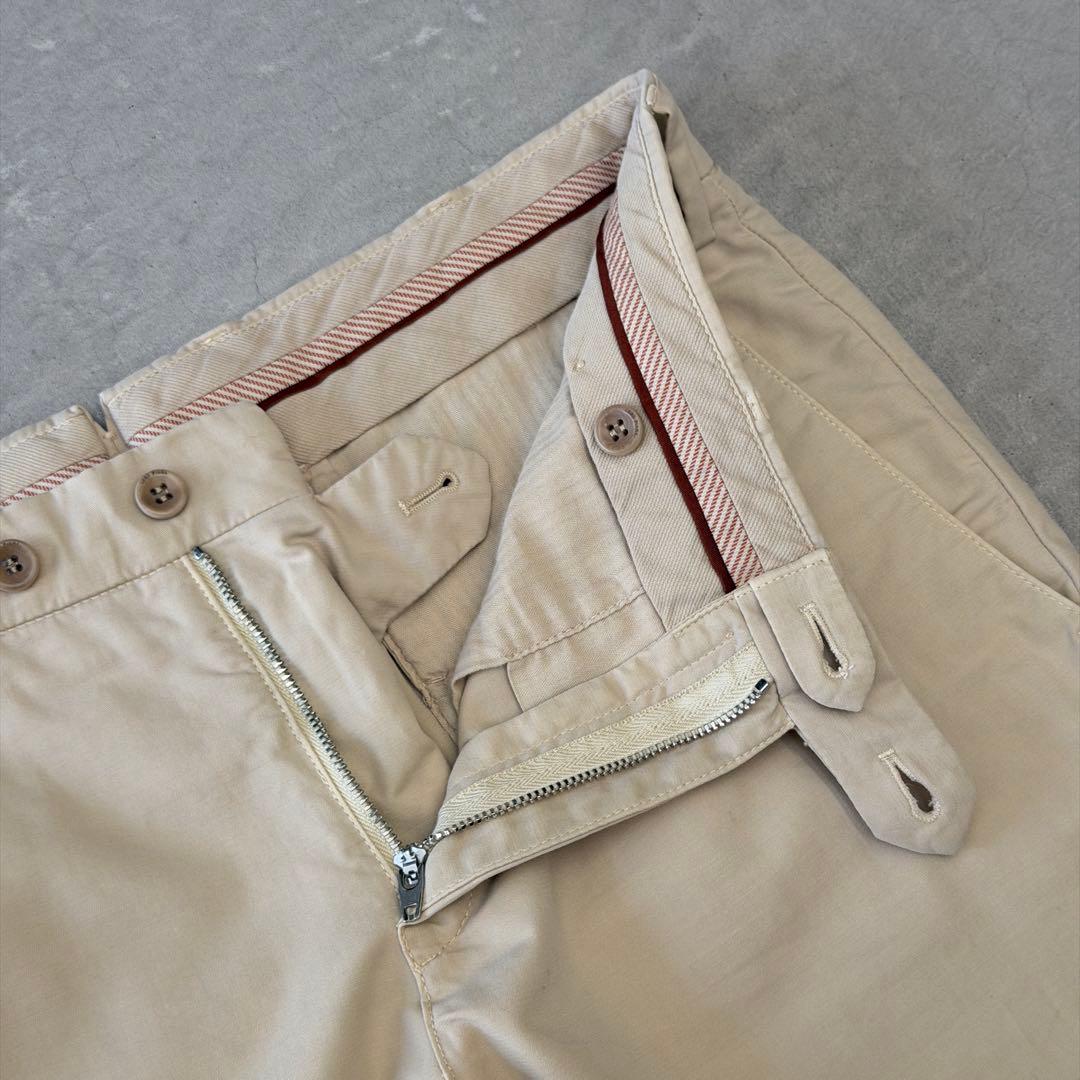 【美品】 ロロピアーナ パンツ コットン ベージュ 46 Loro Piana