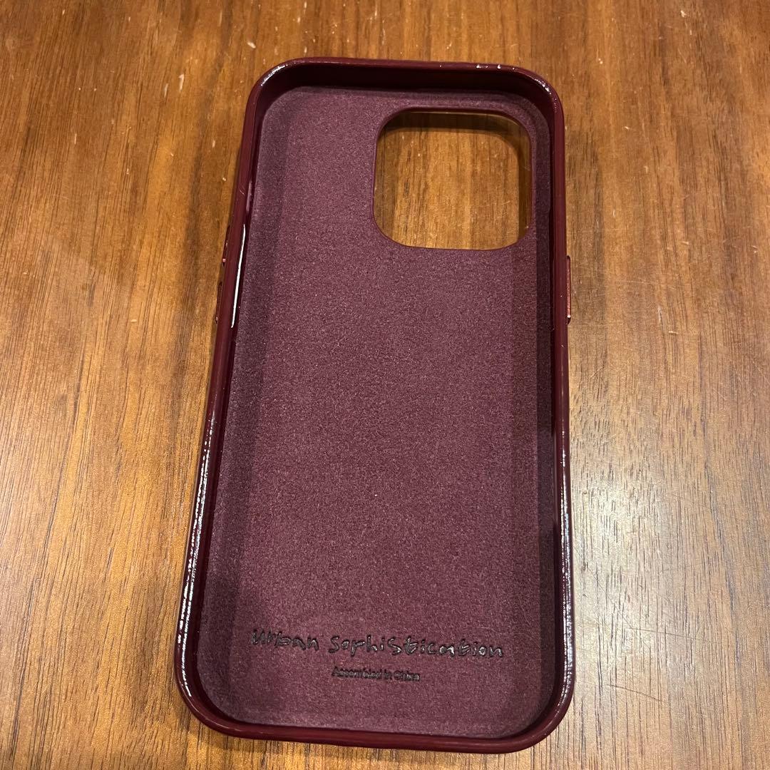 【urban sophistication】iPhone16Proダークチェリー
