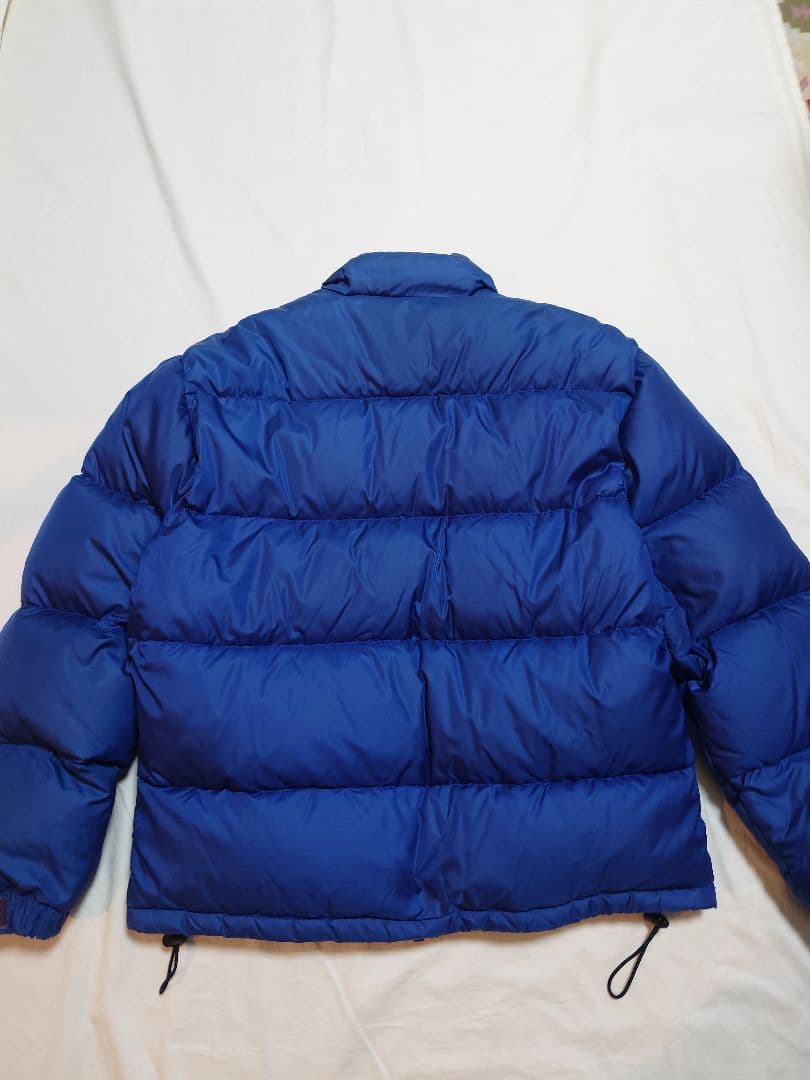 90s エルエルビーン　LLBean 青 ダウンジャケット 刺繍ロゴ