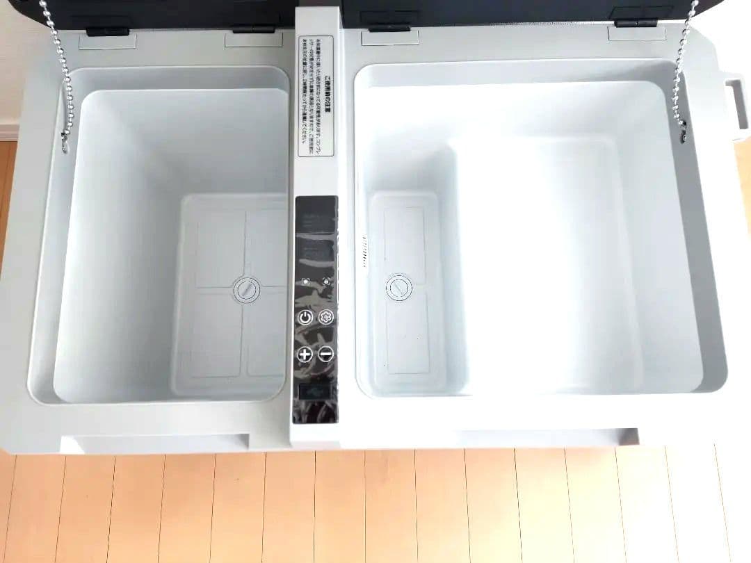 ポータブル冷蔵庫 車載冷蔵庫 2室 42L 冷凍庫 -20~10度 AC/DC