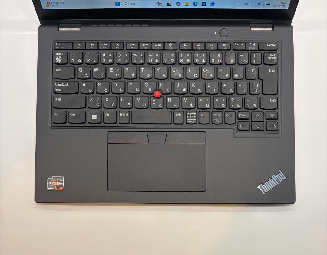 2023/12モデル、ThinkPad L13 Yoga、16/256NVMe