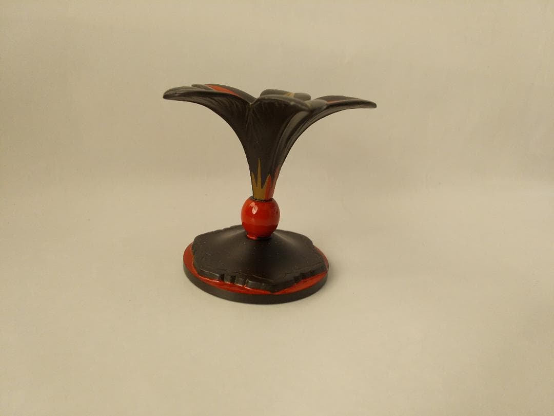 色繪 突羽根蓋置 高岡銅器 金森彦兵衛 作 蓋置 茶道具 逸品 共箱 栞 新品