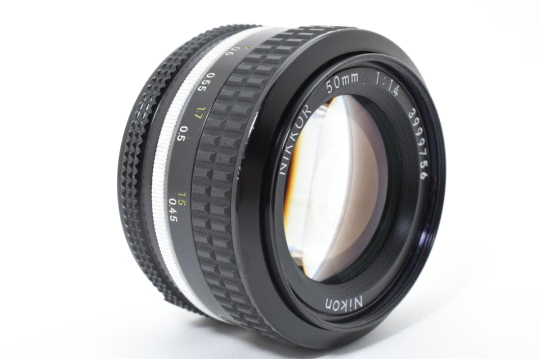 超美品 ニコン AI NIKKOR 50mm f1.4 MF レンズ　B555