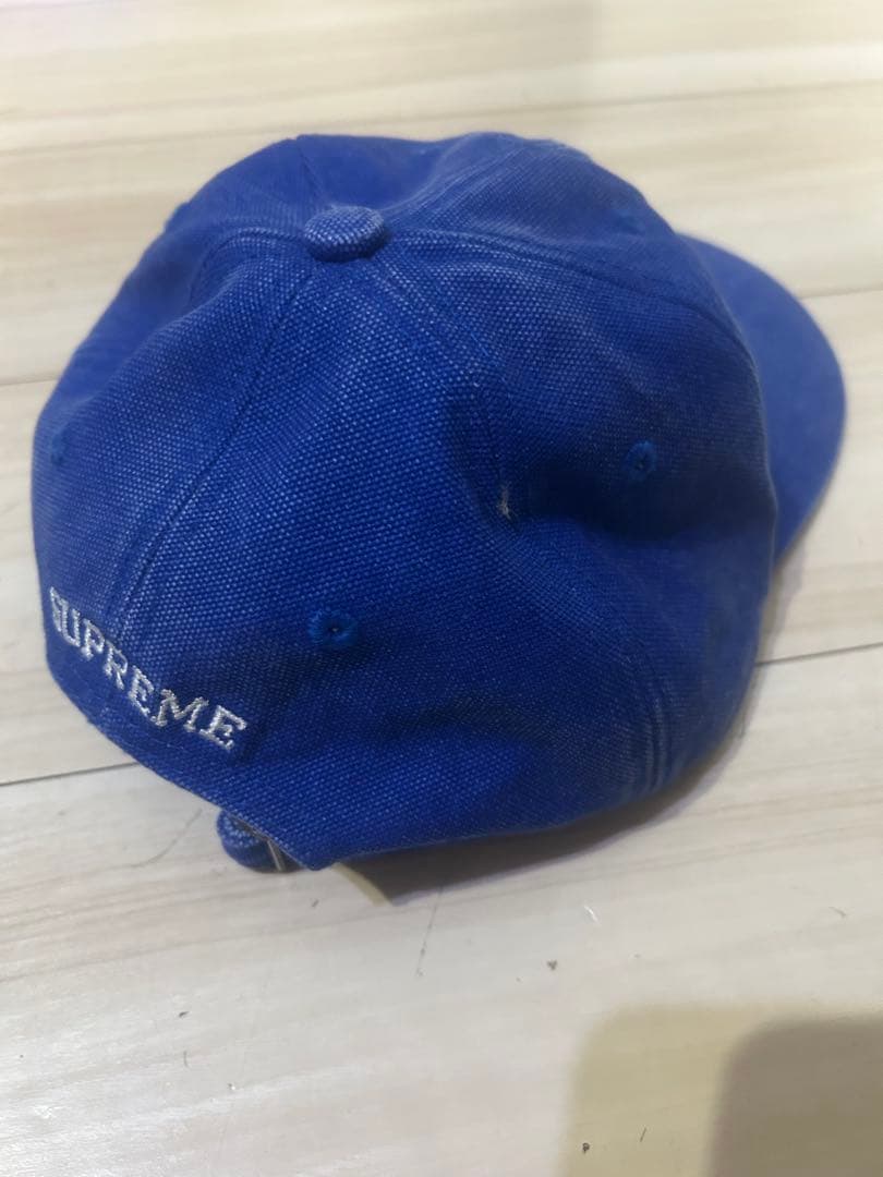 supreme Pigment Coated Canvas Sロゴキャップ
