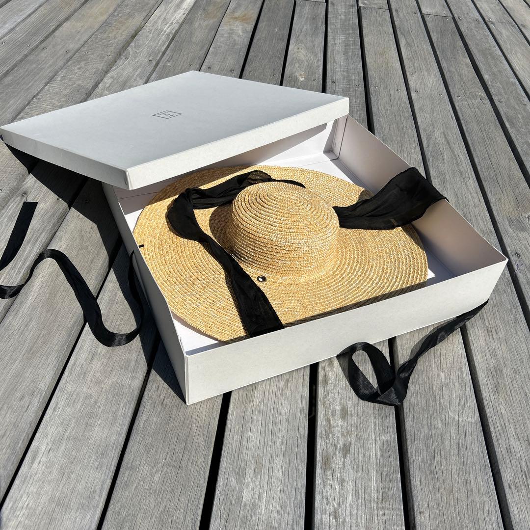 House of Lotus ハウスオブロータス　麦わら帽子 リボンボックス付き