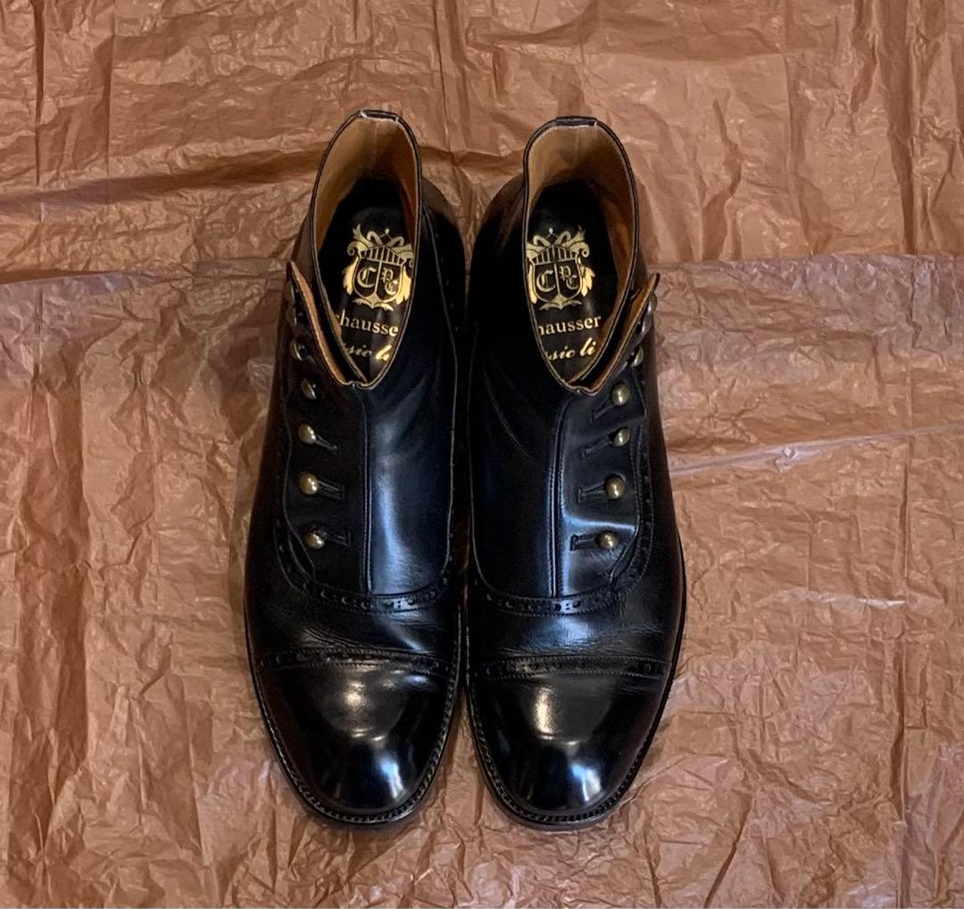 美品chausser ボタンブーツ　C-7039