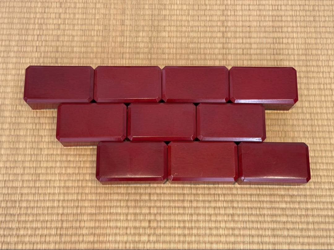 後藤塗 うな重 重箱 10客 漆器 お重 懐石料理道具 讃岐漆器