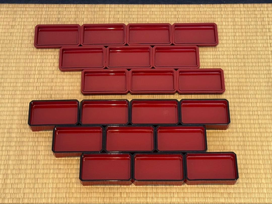 後藤塗 うな重 重箱 10客 漆器 お重 懐石料理道具 讃岐漆器