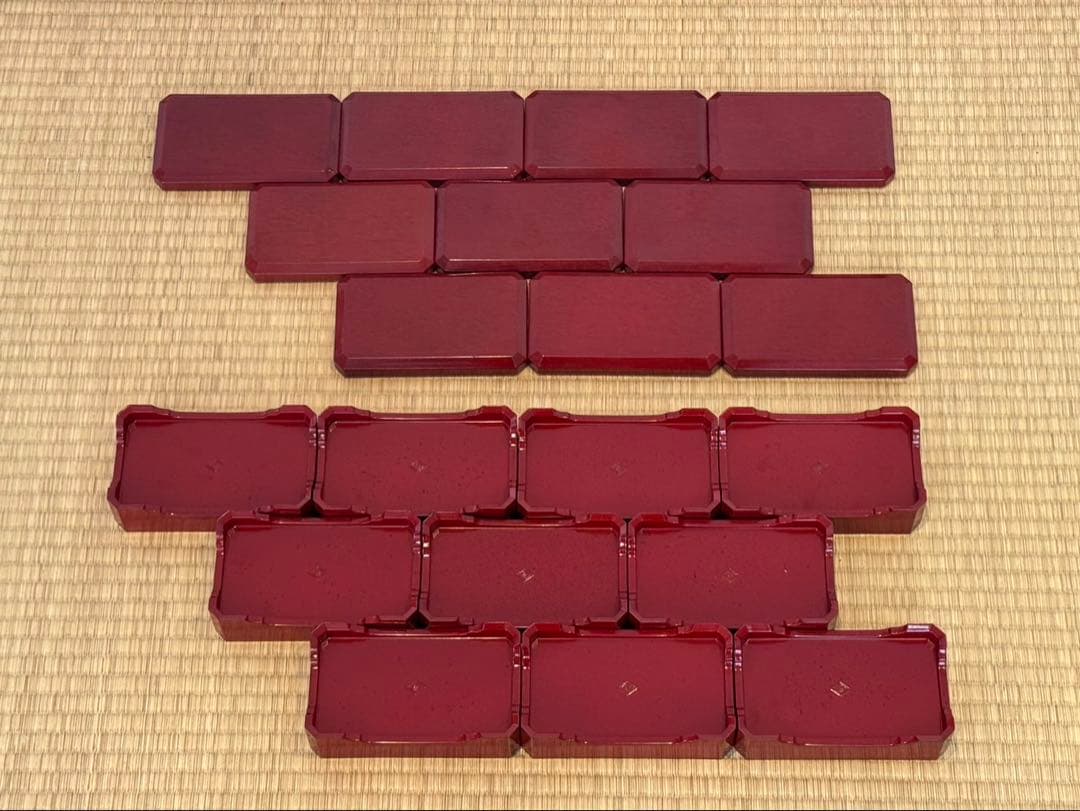 後藤塗 うな重 重箱 10客 漆器 お重 懐石料理道具 讃岐漆器