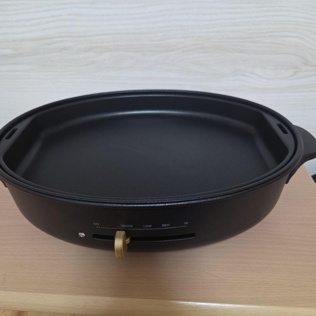 ブルーノ　オーバルホットプレート　ブラック　新品同様