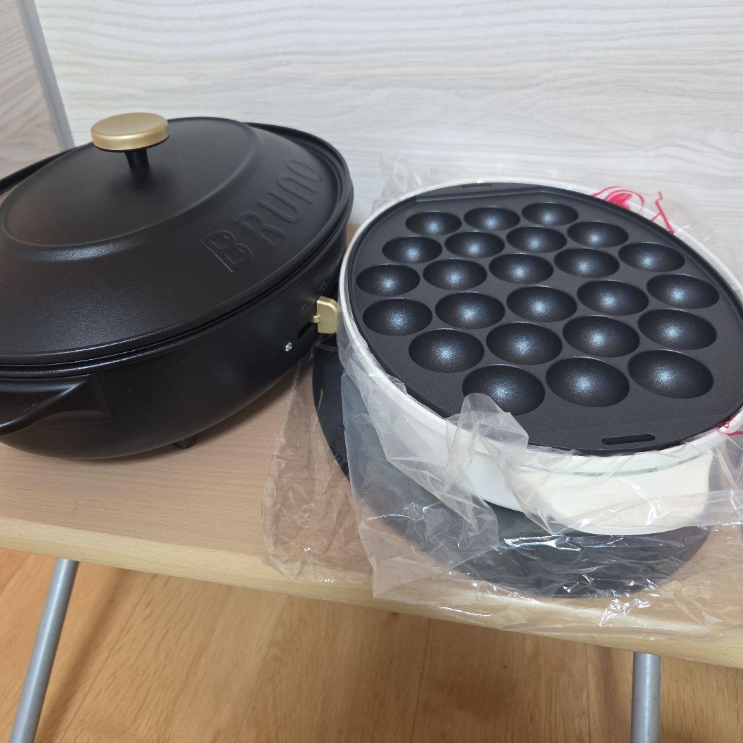 ブルーノ　オーバルホットプレート　ブラック　新品同様