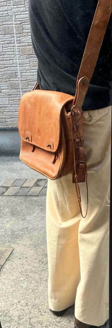 POLO RALPH LAUREN レザーショルダーバッグ