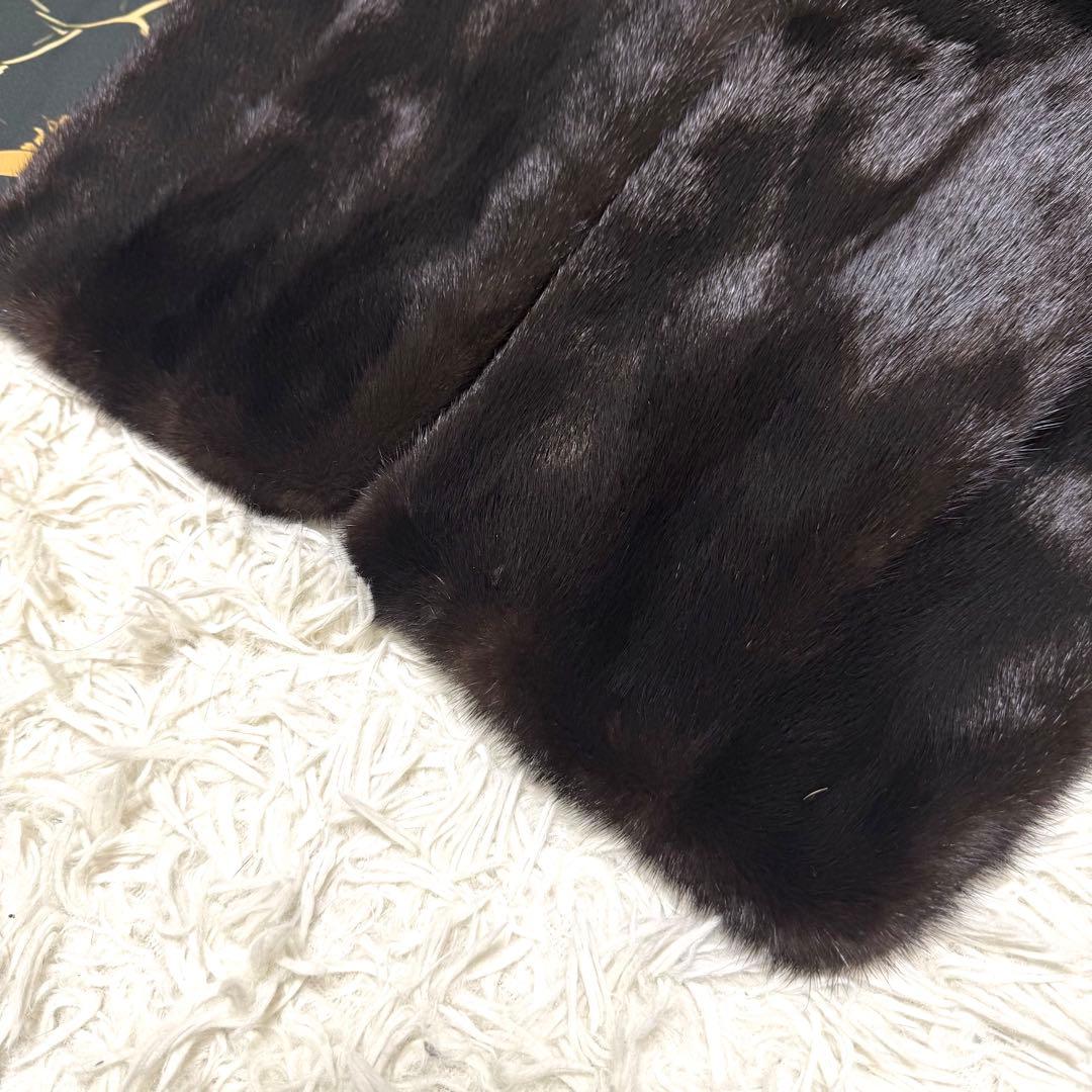 nakamura furミンク ファー ケープ ポンチョ ブラック