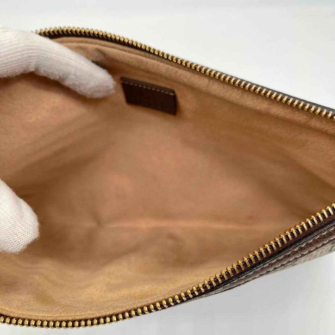 【美品】グッチ クラッチバッグ GGスプリーム マーモント オフィディア PVC