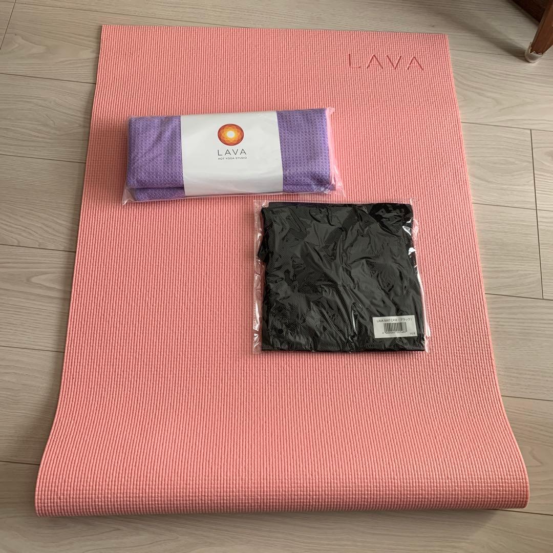 LAVA ヨガマット 、ヨガラグ、マットケースセット