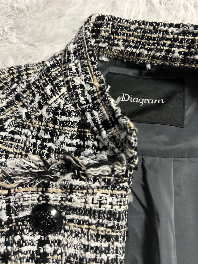 Diagram （グレースコンチネンタル）ツイード ジレ　ベスト36