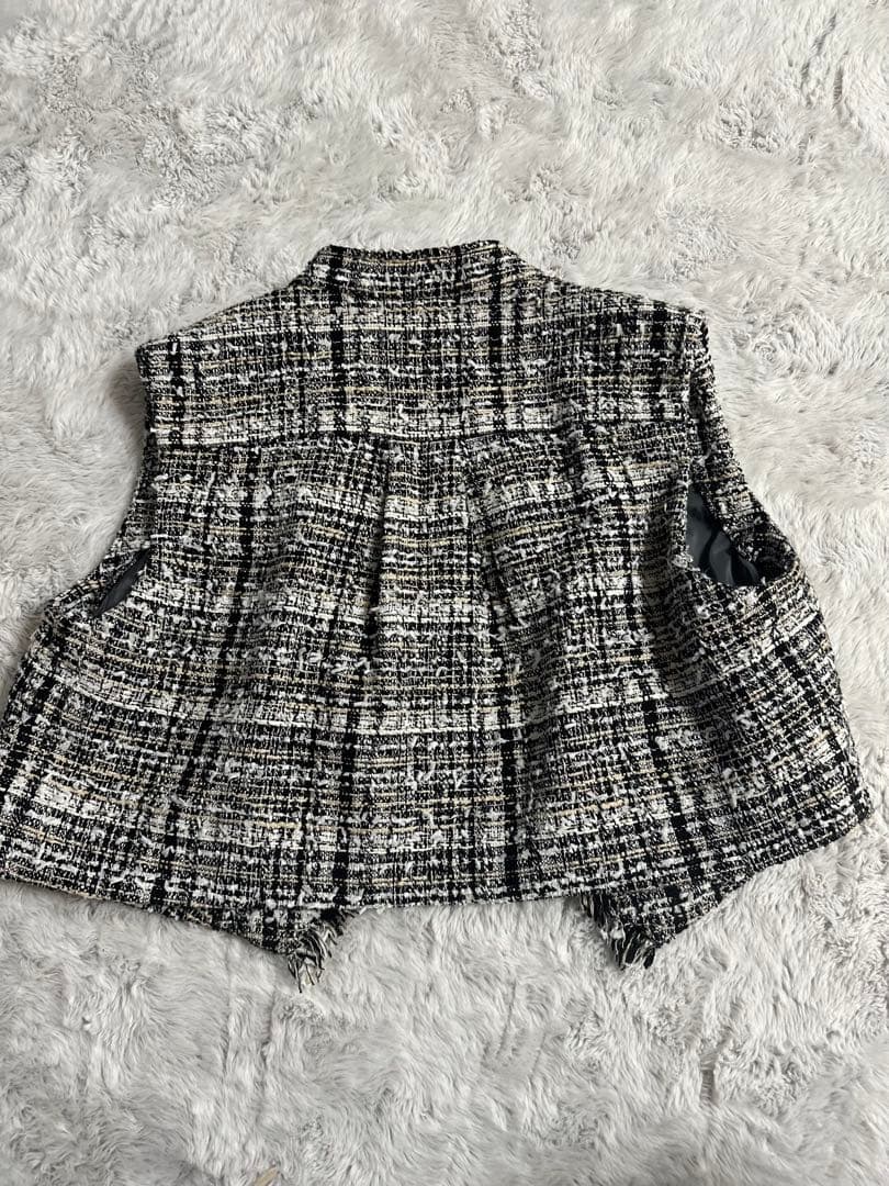 Diagram （グレースコンチネンタル）ツイード ジレ　ベスト36