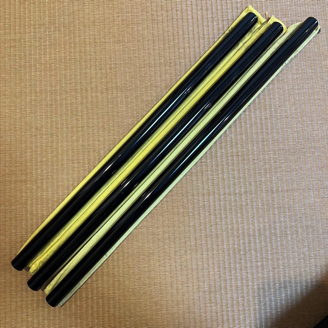 篠笛丸山 3・4・5本半調子 唄用（ドレミ調）黒漆塗 3本セット 専用笛袋付