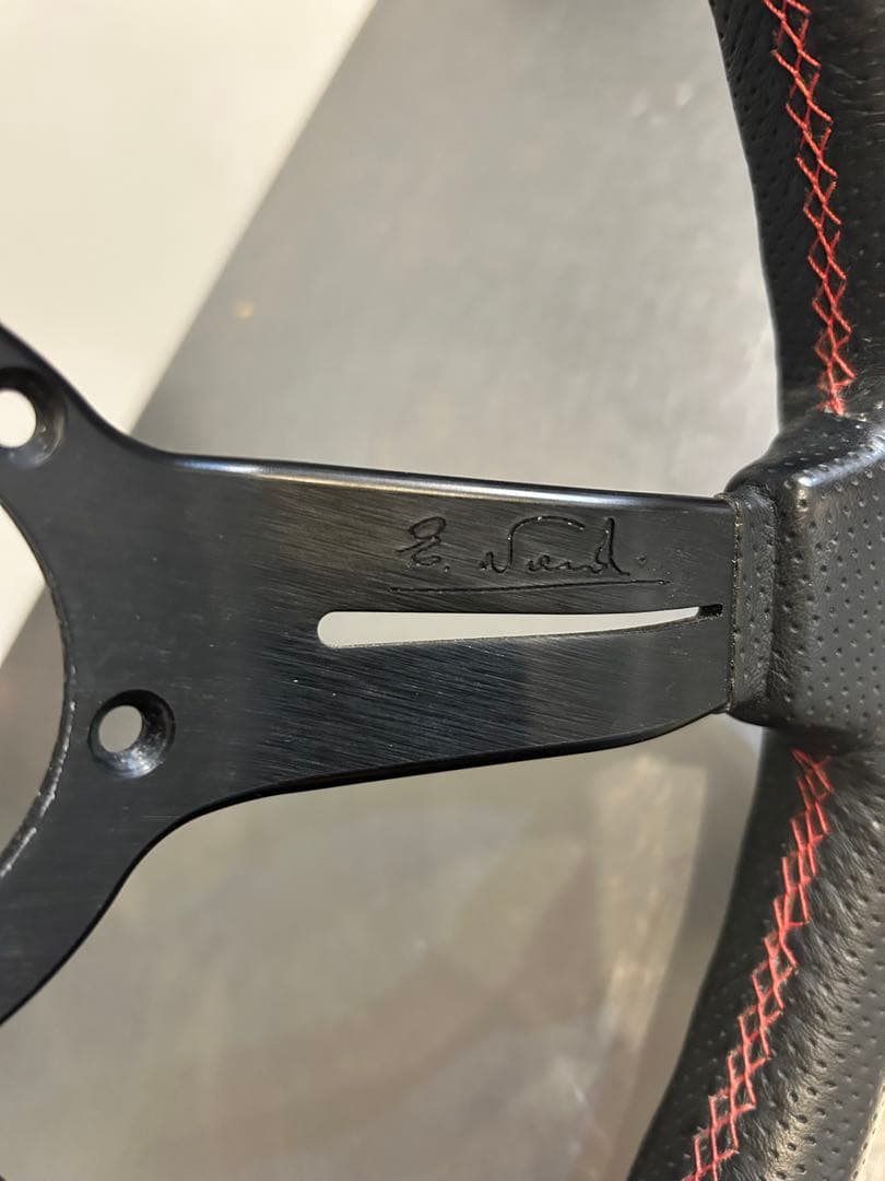 NARDI ナルデイ　ラリー　ディープコーン　33cm 赤ステッチ　正規品