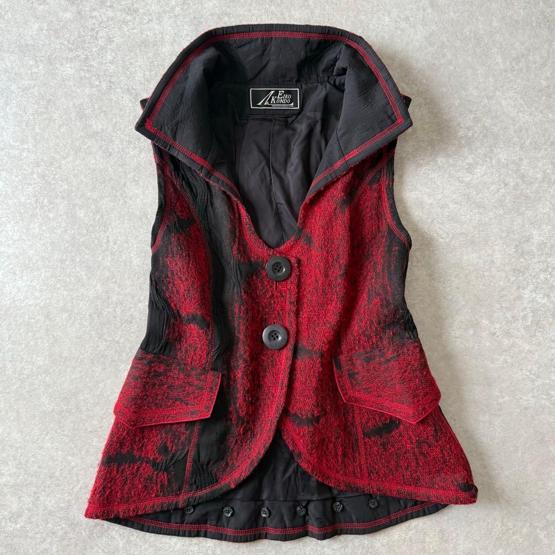 【レア】EIKO KONDO エイコ コンドウ バックレースアップ ベスト