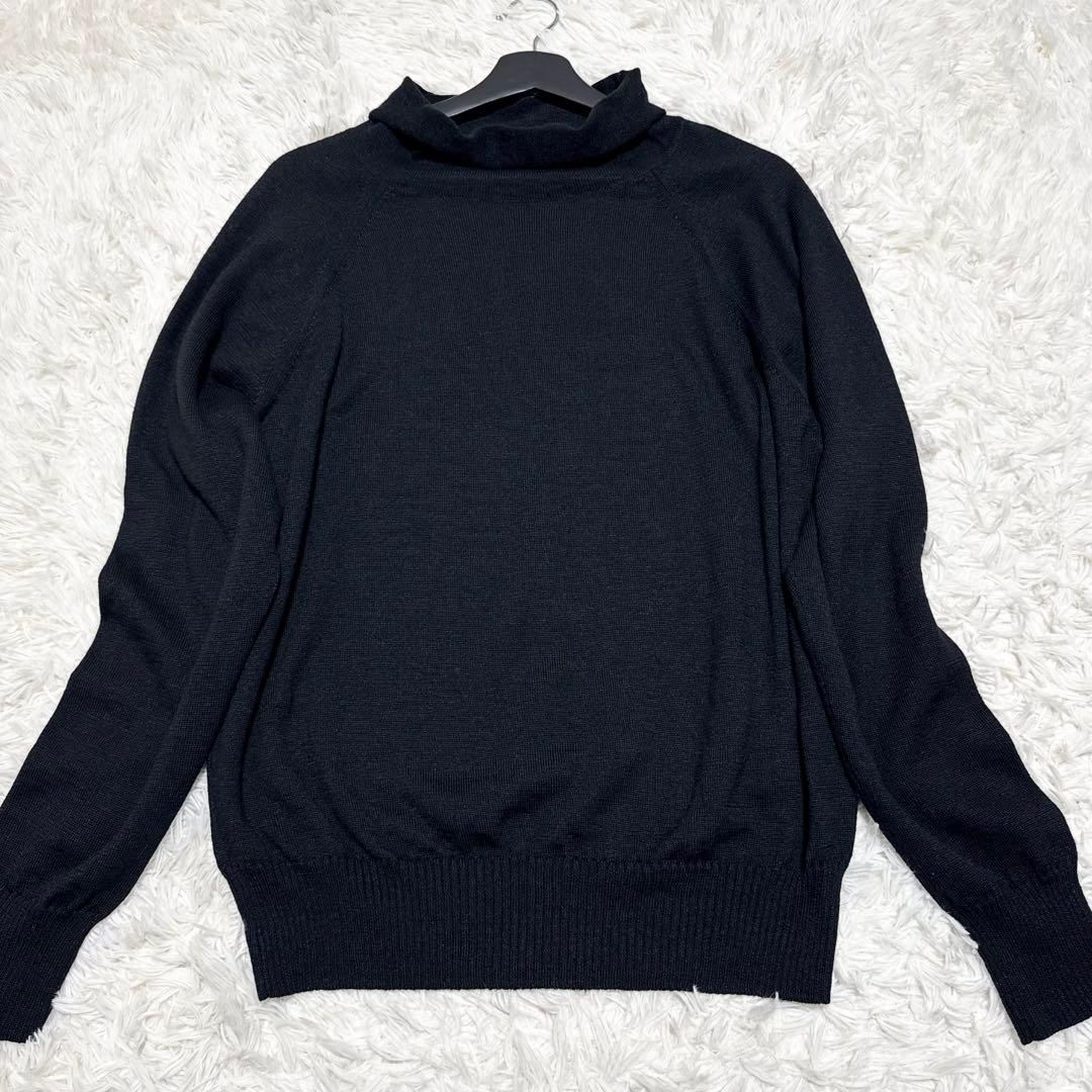 【24SS！】 極美品✨ マーガレットハウエル ウールリネンロールネックニット