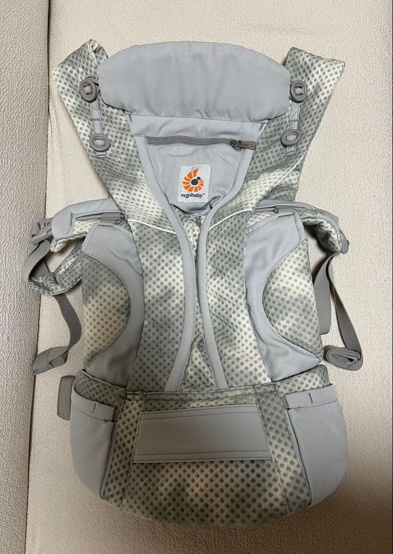 エルゴベビー 抱っこ紐 グレー・ドット 収納ポーチ付き