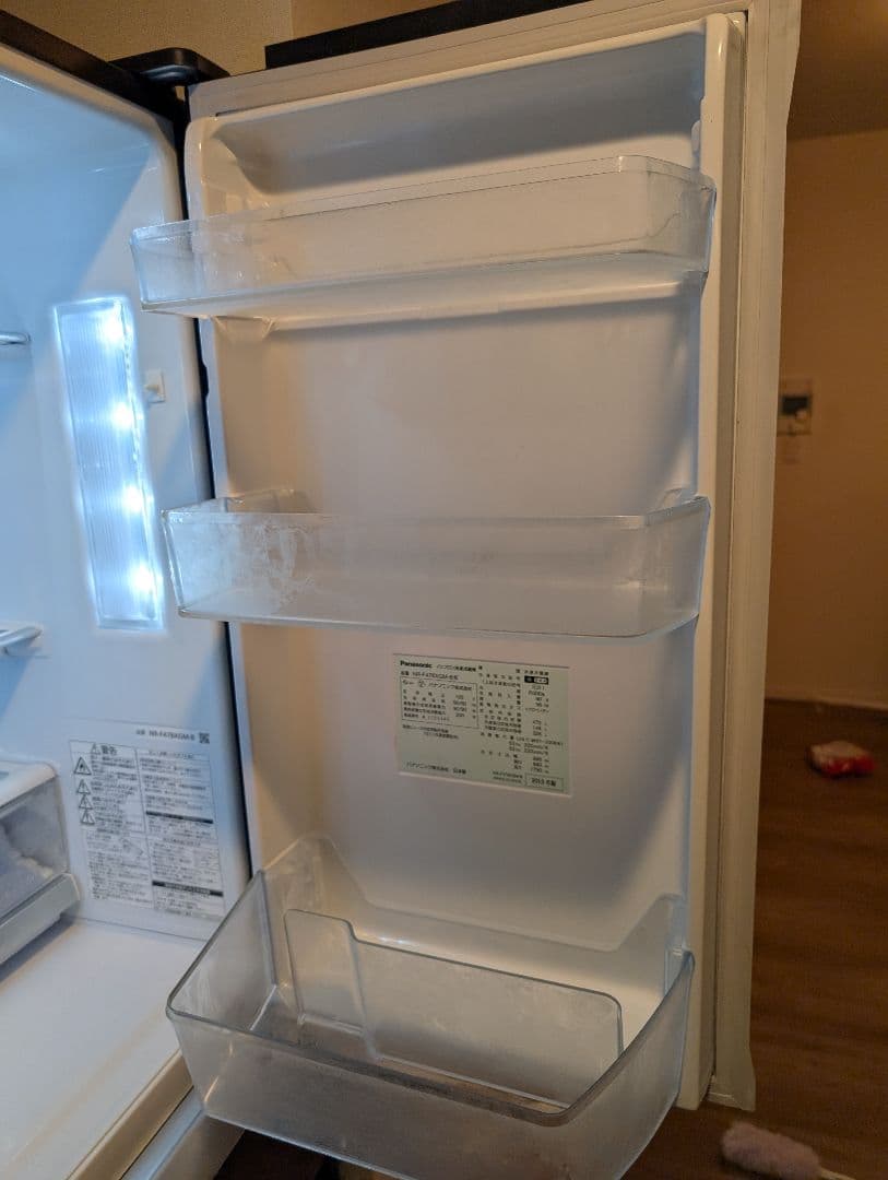 冷蔵庫　パナソニック ブラック NR-F478XGM-B 2013年製