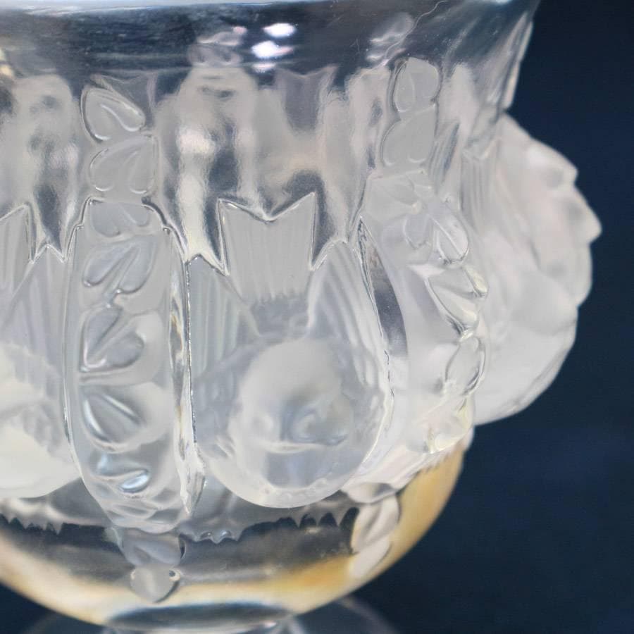 LALIQUE ラリック ダンピエール フラワーベース 花瓶 クリスタルガラス