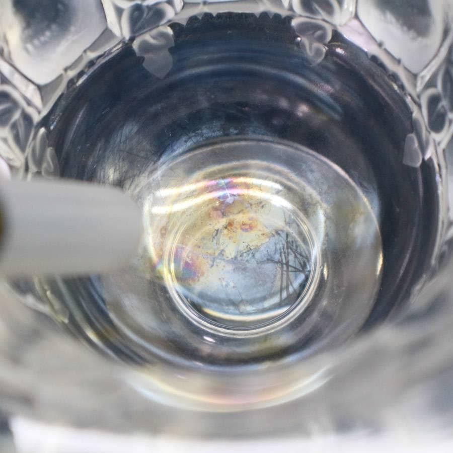 LALIQUE ラリック ダンピエール フラワーベース 花瓶 クリスタルガラス