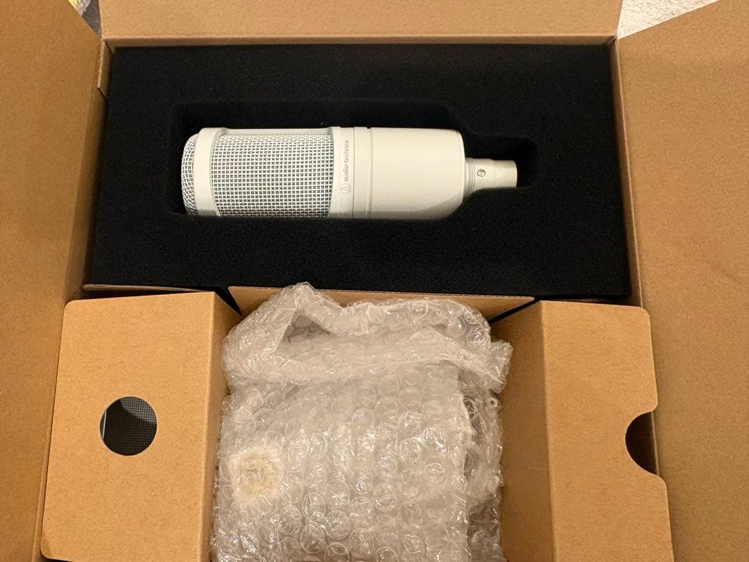 オーディオテクニカ AT2020 白 コンデンサーマイク XLRケーブル