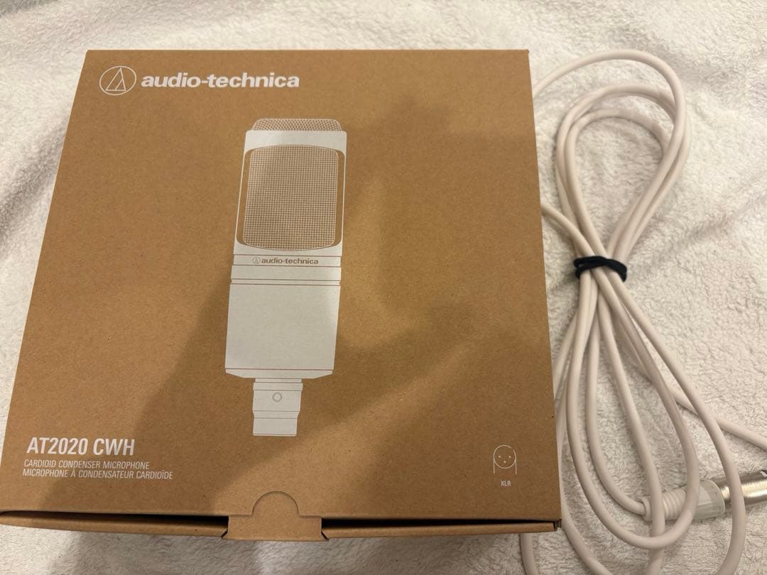 オーディオテクニカ AT2020 白 コンデンサーマイク XLRケーブル