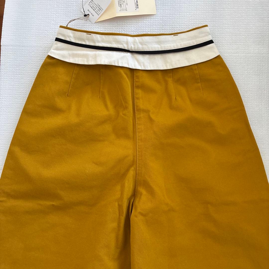 nagonstans ナゴンスタンス　ワイドパンツ　カラシ　size38 新品