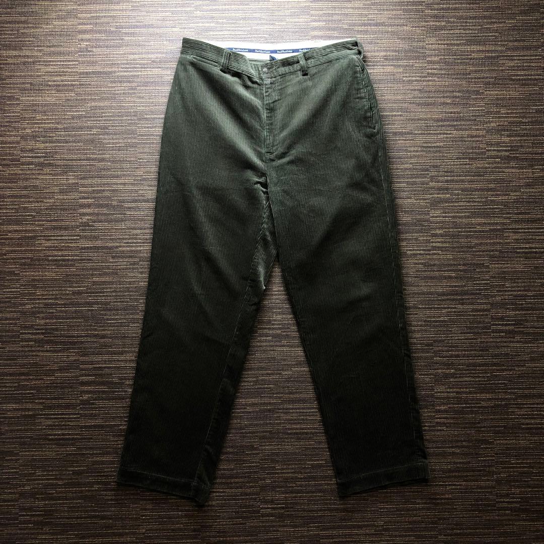 90s Polo Ralph Lauren カーキ　ツータック コーデュロイ