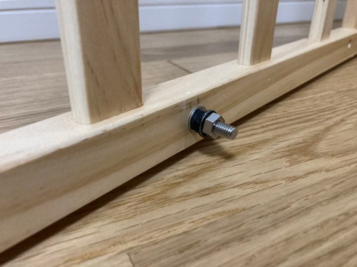 下段床補強 フラル Wオープンすのこベビーベッド 中古