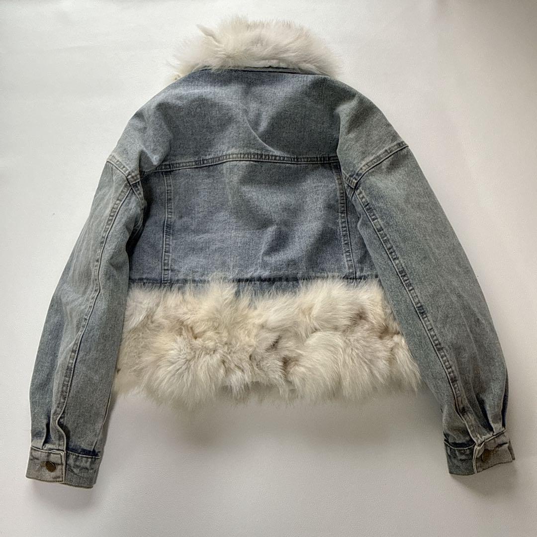 阪神虎娘様！Cindi Bendi CREA フォックスファー　デニムジャケット