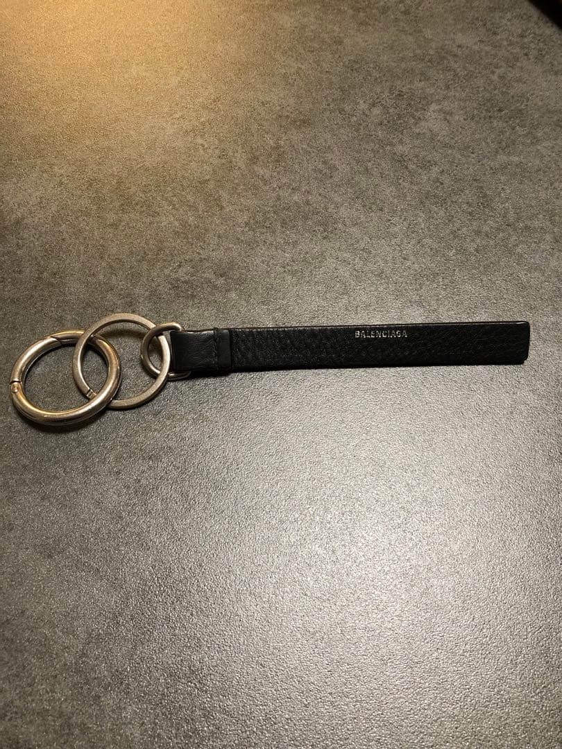 BALENCIAGA ブラック キーホルダー キーリング