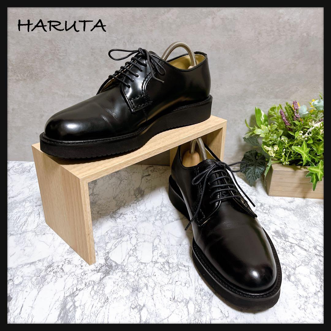 【HARUTA ハルタ】ドレスシューズ 革靴 黒 24.5 フォーマル 美品