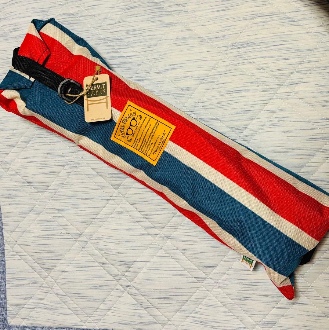 カーミットチェア　ネイタルデザイン　レトロストライプ　ウォールナット